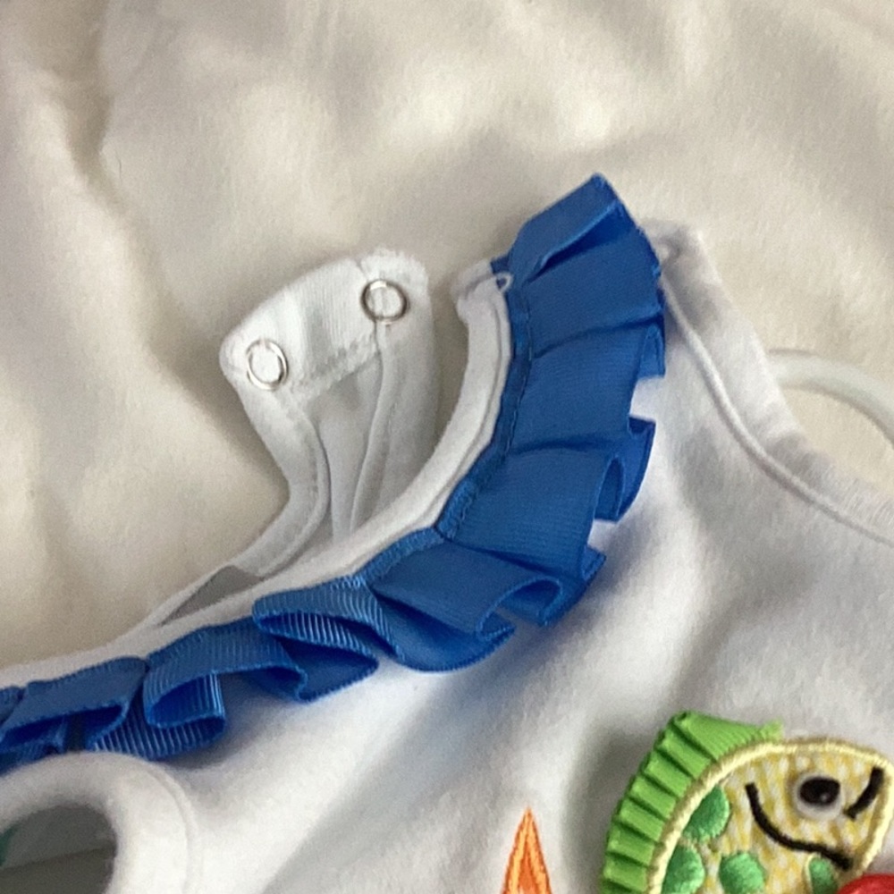 Mudpie baby 9-12 month snap bottom one piece. - Picture 8 of 8